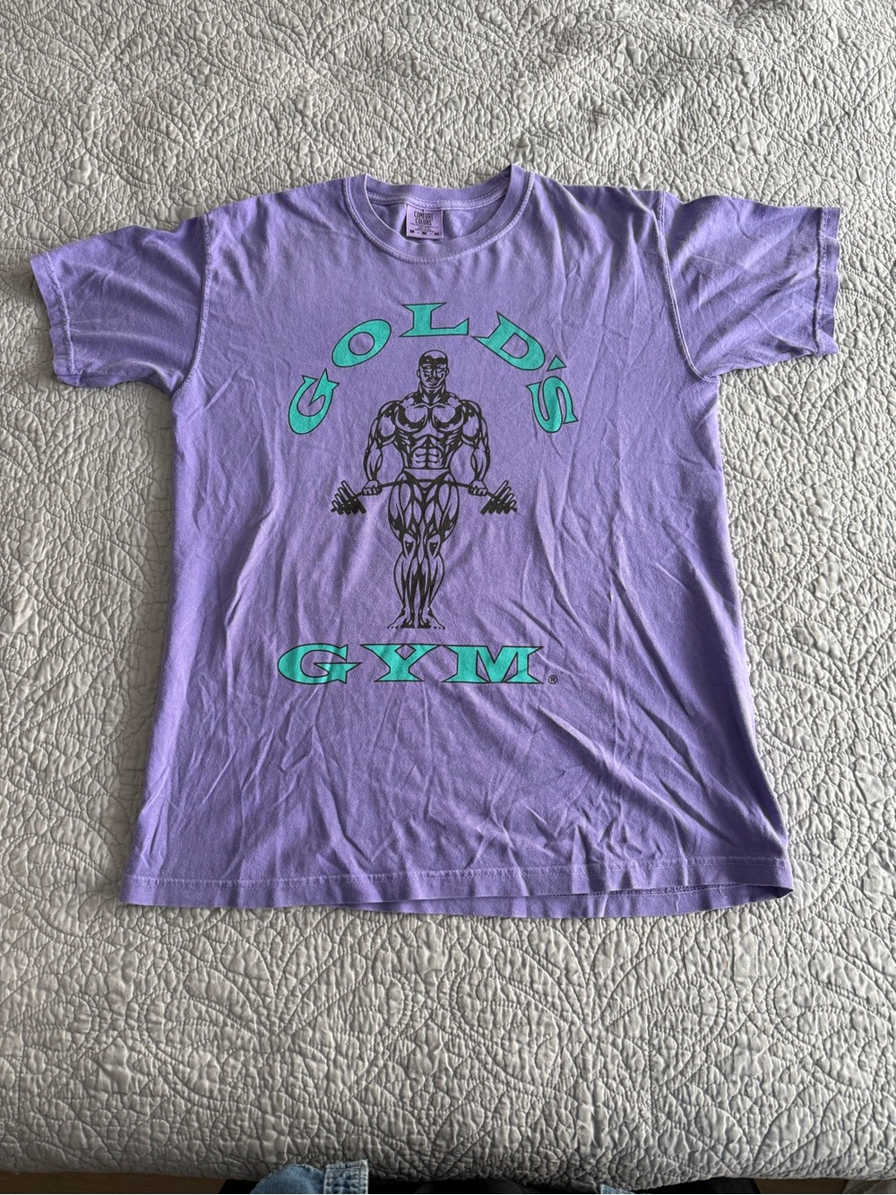 Gold's Gym Lavender Graphic Tee - Men's Casual Shirt